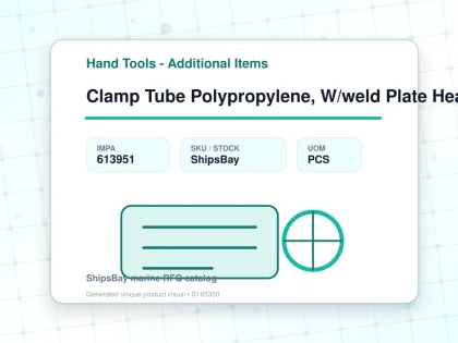 Clamp Tube Polypropylene, W/weld Plate Heavy 26.9mm - Hand Tools - Additional Items - IMPA 613951 - UOM PCS
