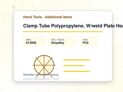 Clamp Tube Polypropylene, W/weld Plate Heavy 35mm - Hand Tools - Additional Items - IMPA 613956 - UOM PCS