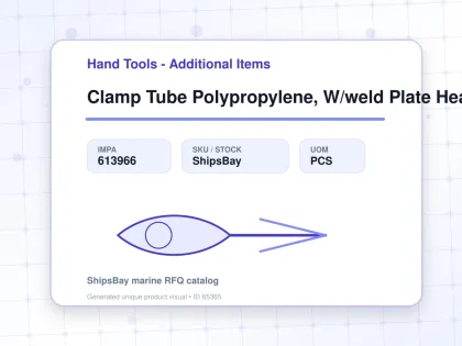 Clamp Tube Polypropylene, W/weld Plate Heavy 63.5mm - Hand Tools - Additional Items - IMPA 613966 - UOM PCS