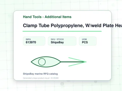Clamp Tube Polypropylene, W/weld Plate Heavy 76.1mm - Hand Tools - Additional Items - IMPA 613970 - UOM PCS