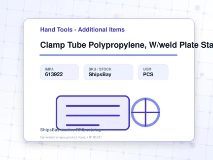 Clamp Tube Polypropylene, W/weld Plate Standard 48.3mm - Hand Tools - Additional Items - IMPA 613922 - UOM PCS