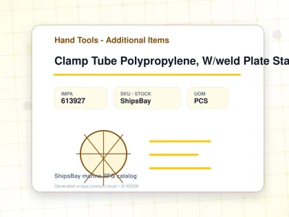 Clamp Tube Polypropylene, W/weld Plate Standard 70mm - Hand Tools - Additional Items - IMPA 613927 - UOM PCS