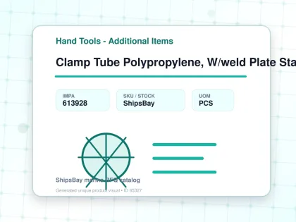 Clamp Tube Polypropylene, W/weld Plate Standard 73mm - Hand Tools - Additional Items - IMPA 613928 - UOM PCS