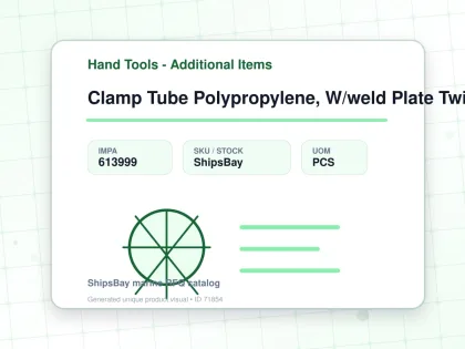 Clamp Tube Polypropylene, W/weld Plate Twin 12mm - Hand Tools - Additional Items - IMPA 613999 - UOM PCS