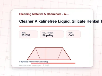 Cleaner Alkalinefree Liquid, Silicate Henkel Turcovk 5 21kg - Cleaning Material & Chemicals - Additional Items - IMPA 551552 - UOM CAN