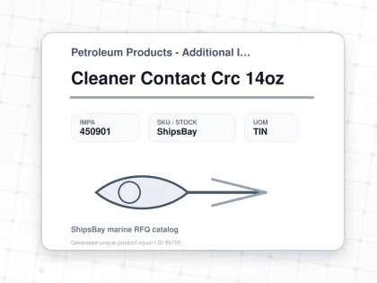 Cleaner Contact Crc 14oz - Petroleum Products - Additional Items - IMPA 450901 - UOM TIN