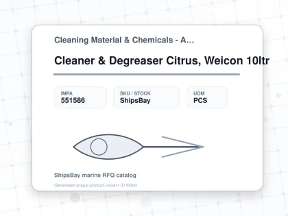 Cleaner & Degreaser Citrus, Weicon 10ltr - Cleaning Material & Chemicals - Additional Items - IMPA 551586 - UOM PCS
