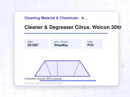 Cleaner & Degreaser Citrus, Weicon 30ltr - Cleaning Material & Chemicals - Additional Items - IMPA 551587 - UOM PCS