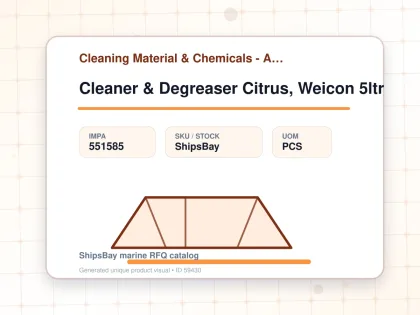 Cleaner & Degreaser Citrus, Weicon 5ltr - Cleaning Material & Chemicals - Additional Items - IMPA 551585 - UOM PCS