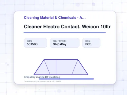 Cleaner Electro Contact, Weicon 10ltr - Cleaning Material & Chemicals - Additional Items - IMPA 551583 - UOM PCS
