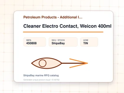 Cleaner Electro Contact, Weicon 400ml - Petroleum Products - Additional Items - IMPA 450808 - UOM TIN