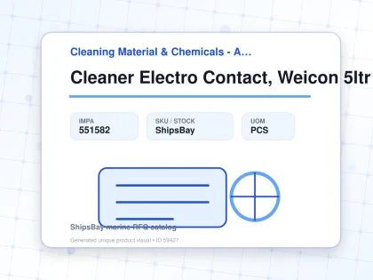 Cleaner Electro Contact, Weicon 5ltr - Cleaning Material & Chemicals - Additional Items - IMPA 551582 - UOM PCS