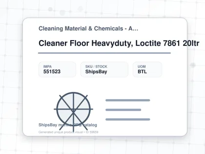 Cleaner Floor Heavyduty, Loctite 7861 20ltr - Cleaning Material & Chemicals - Additional Items - IMPA 551523 - UOM BTL