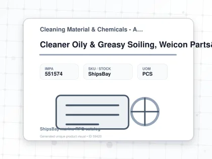 Cleaner Oily & Greasy Soiling, Weicon Parts&ass'y Cleaner 5l - Cleaning Material & Chemicals - Additional Items - IMPA 551574 - UOM PCS