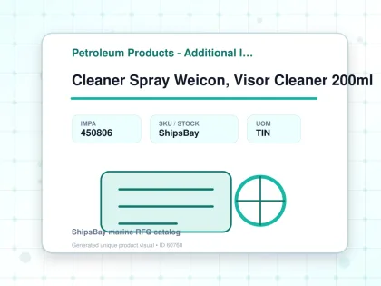 Cleaner Spray Weicon, Visor Cleaner 200ml - Petroleum Products - Additional Items - IMPA 450806 - UOM TIN