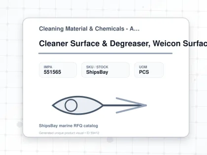 Cleaner Surface & Degreaser, Weicon Surface Cleaner 10l - Cleaning Material & Chemicals - Additional Items - IMPA 551565 - UOM PCS
