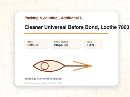 Cleaner Universal Before Bond, Loctite 7063 10ltr - Packing & Jointing - Additional Items - IMPA 812737 - UOM CAN