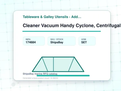 Cleaner Vacuum Handy Cyclone, Centrifugal Separation Ac220v - Tableware & Galley Utensils - Additional Items - IMPA 174684 - UOM SET