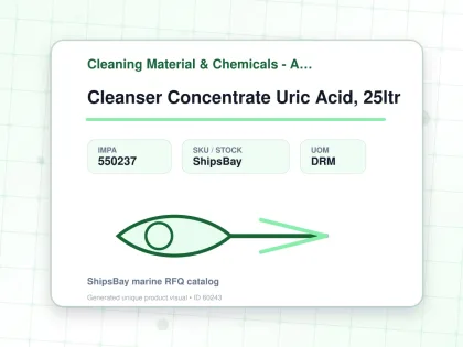 Cleanser Concentrate Uric Acid, 25ltr - Cleaning Material & Chemicals - Additional Items - IMPA 550237 - UOM DRM