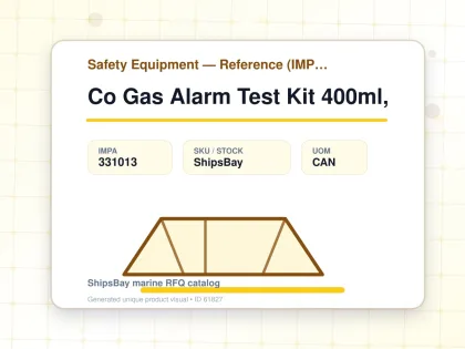 Co Gas Alarm Test Kit 400ml, - Safety Equipment — Reference (IMPA) - IMPA 331013 - UOM CAN