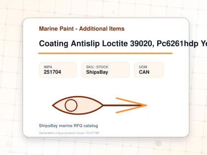 Coating Antislip Loctite 39020, Pc6261hdp Yellow 0.95gal - Marine Paint - Additional Items - IMPA 251704 - UOM CAN