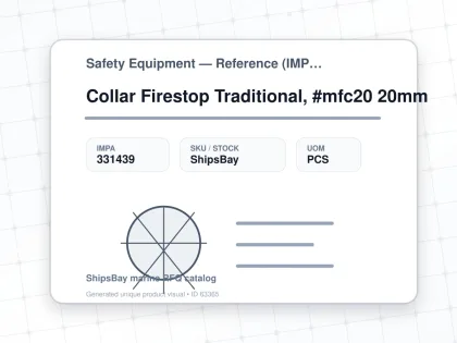 Collar Firestop Traditional, #mfc20 20mm - Safety Equipment — Reference (IMPA) - IMPA 331439 - UOM PCS