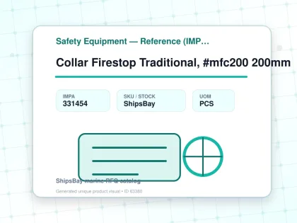 Collar Firestop Traditional, #mfc200 200mm - Safety Equipment — Reference (IMPA) - IMPA 331454 - UOM PCS