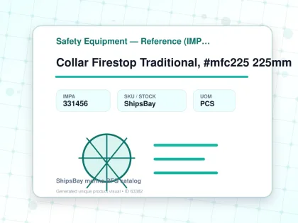 Collar Firestop Traditional, #mfc225 225mm - Safety Equipment — Reference (IMPA) - IMPA 331456 - UOM PCS