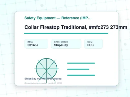 Collar Firestop Traditional, #mfc273 273mm - Safety Equipment — Reference (IMPA) - IMPA 331457 - UOM PCS