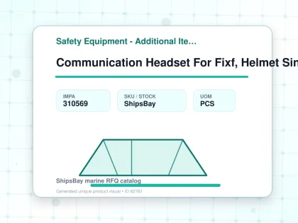 Communication Headset For Fixf, Helmet Single Ear +more Detail - Safety Equipment - Additional Items - IMPA 310569 - UOM PCS