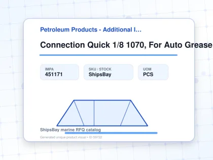 Connection Quick 1/8 1070, For Auto Grease Dispenser - Petroleum Products - Additional Items - IMPA 451171 - UOM PCS