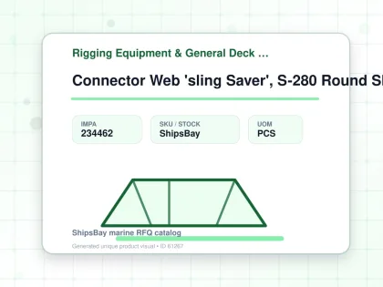 Connector Web 'sling Saver', S-280 Round Sling Size No.3 - Rigging Equipment & General Deck Items - Additional Items - IMPA 234462 - UOM PCS