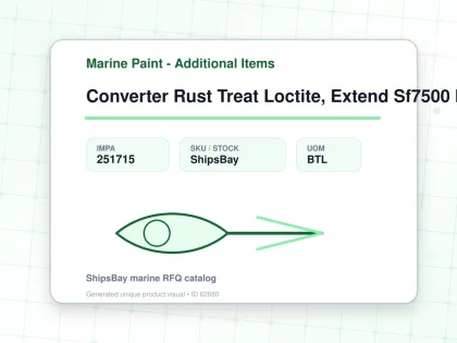 Converter Rust Treat Loctite, Extend Sf7500 Milky White 1gal - Marine Paint - Additional Items - IMPA 251715 - UOM BTL