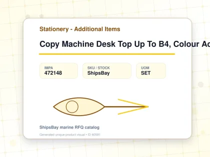 Copy Machine Desk Top Up To B4, Colour Ac220v - Stationery - Additional Items - IMPA 472148 - UOM SET