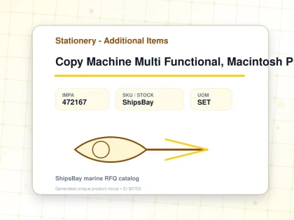 Copy Machine Multi Functional, Macintosh Printable A-3 Ac100v - Stationery - Additional Items - IMPA 472167 - UOM SET