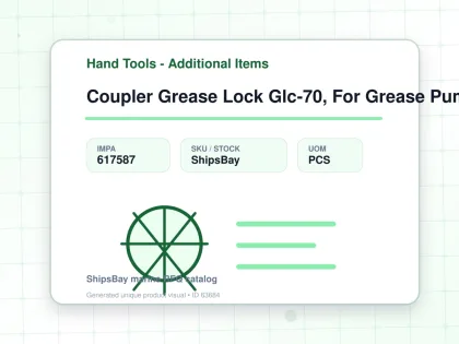 Coupler Grease Lock Glc-70, For Grease Pump Fb-8 - Hand Tools - Additional Items - IMPA 617587 - UOM PCS
