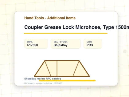 Coupler Grease Lock Microhose, Type 1500mm Spk-1500s For Fb-8 - Hand Tools - Additional Items - IMPA 617590 - UOM PCS