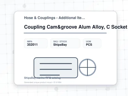 Coupling Cam&groove Alum Alloy, C Socket W/hose End 8" - Hose & Couplings - Additional Items - IMPA 352011 - UOM PCS