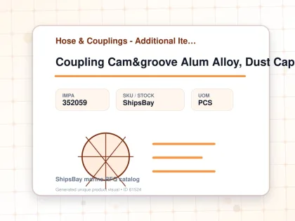 Coupling Cam&groove Alum Alloy, Dust Cap 5" - Hose & Couplings - Additional Items - IMPA 352059 - UOM PCS