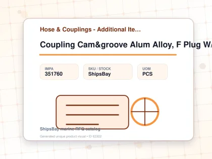 Coupling Cam&groove Alum Alloy, F Plug W/male Thread 5" - Hose & Couplings - Additional Items - IMPA 351760 - UOM PCS