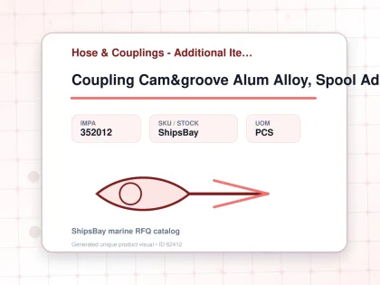 Coupling Cam&groove Alum Alloy, Spool Adaptor 1/2" - Hose & Couplings - Additional Items - IMPA 352012 - UOM PCS