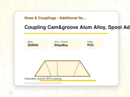 Coupling Cam&groove Alum Alloy, Spool Adaptor 2-1/2" - Hose & Couplings - Additional Items - IMPA 352042 - UOM PCS