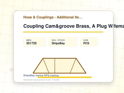 Coupling Cam&groove Brass, A Plug W/female Thread 6" - Hose & Couplings - Additional Items - IMPA 351725 - UOM PCS