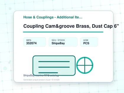 Coupling Cam&groove Brass, Dust Cap 6" - Hose & Couplings - Additional Items - IMPA 352074 - UOM PCS