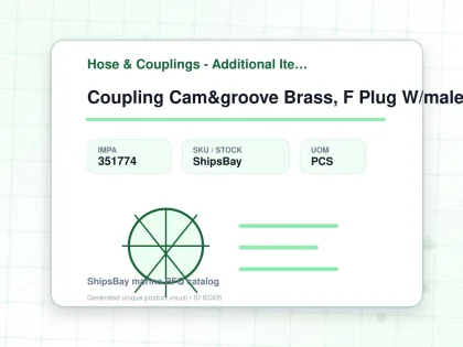 Coupling Cam&groove Brass, F Plug W/male Thread 5" - Hose & Couplings - Additional Items - IMPA 351774 - UOM PCS