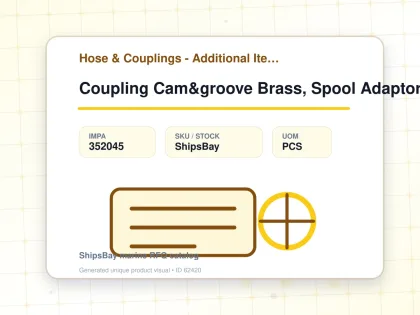 Coupling Cam&groove Brass, Spool Adaptor 1/2" - Hose & Couplings - Additional Items - IMPA 352045 - UOM PCS