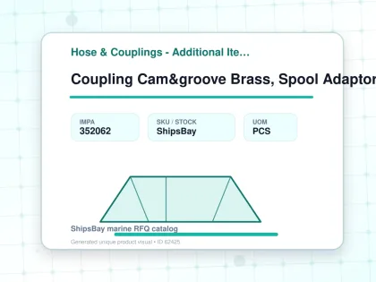 Coupling Cam&groove Brass, Spool Adaptor 2" - Hose & Couplings - Additional Items - IMPA 352062 - UOM PCS