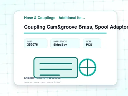 Coupling Cam&groove Brass, Spool Adaptor 3" - Hose & Couplings - Additional Items - IMPA 352076 - UOM PCS