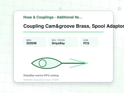 Coupling Cam&groove Brass, Spool Adaptor 3/4" - Hose & Couplings - Additional Items - IMPA 352046 - UOM PCS