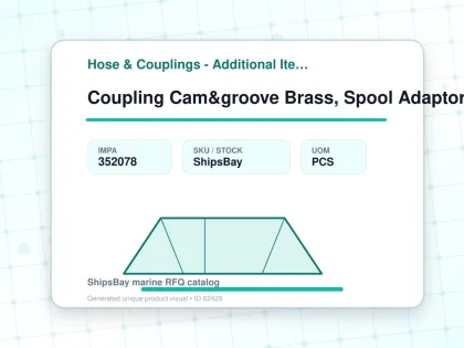 Coupling Cam&groove Brass, Spool Adaptor 6" - Hose & Couplings - Additional Items - IMPA 352078 - UOM PCS
